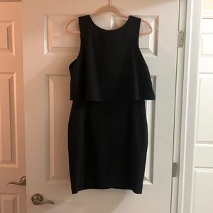 The Limited Black Sleeveless Layered Lace Sheath Dress